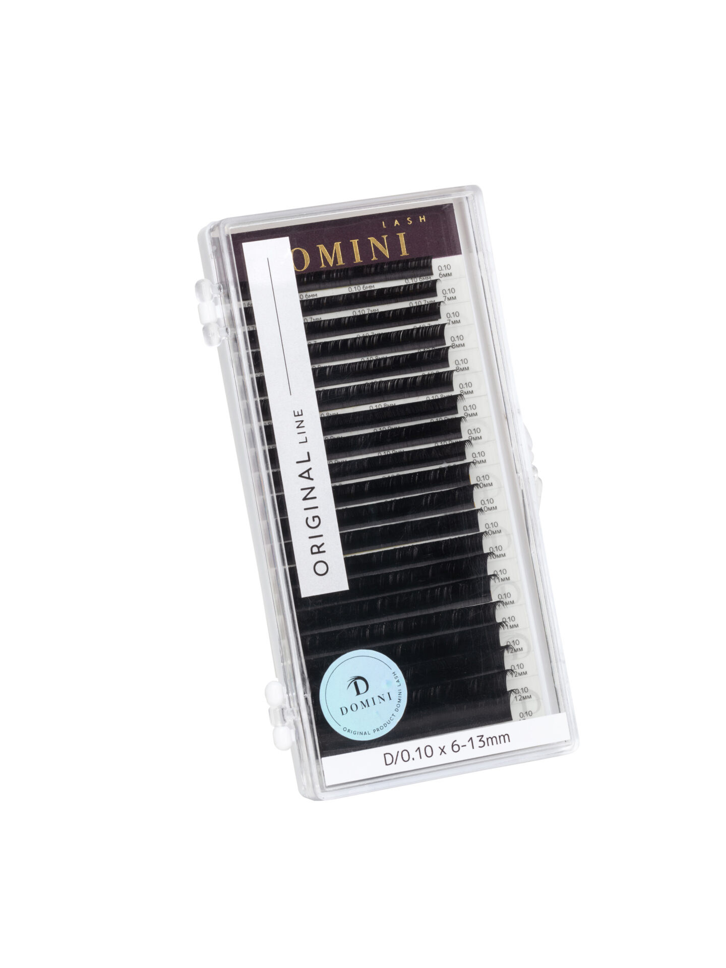 ריסים דומיני  צבע שחור "  L מיקס " 16 קווים